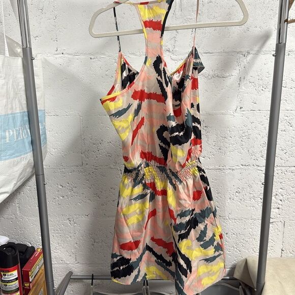 PARKER Colorful Dress Size XS Yellow Pink Sundress Like New - Picture 5 of 5